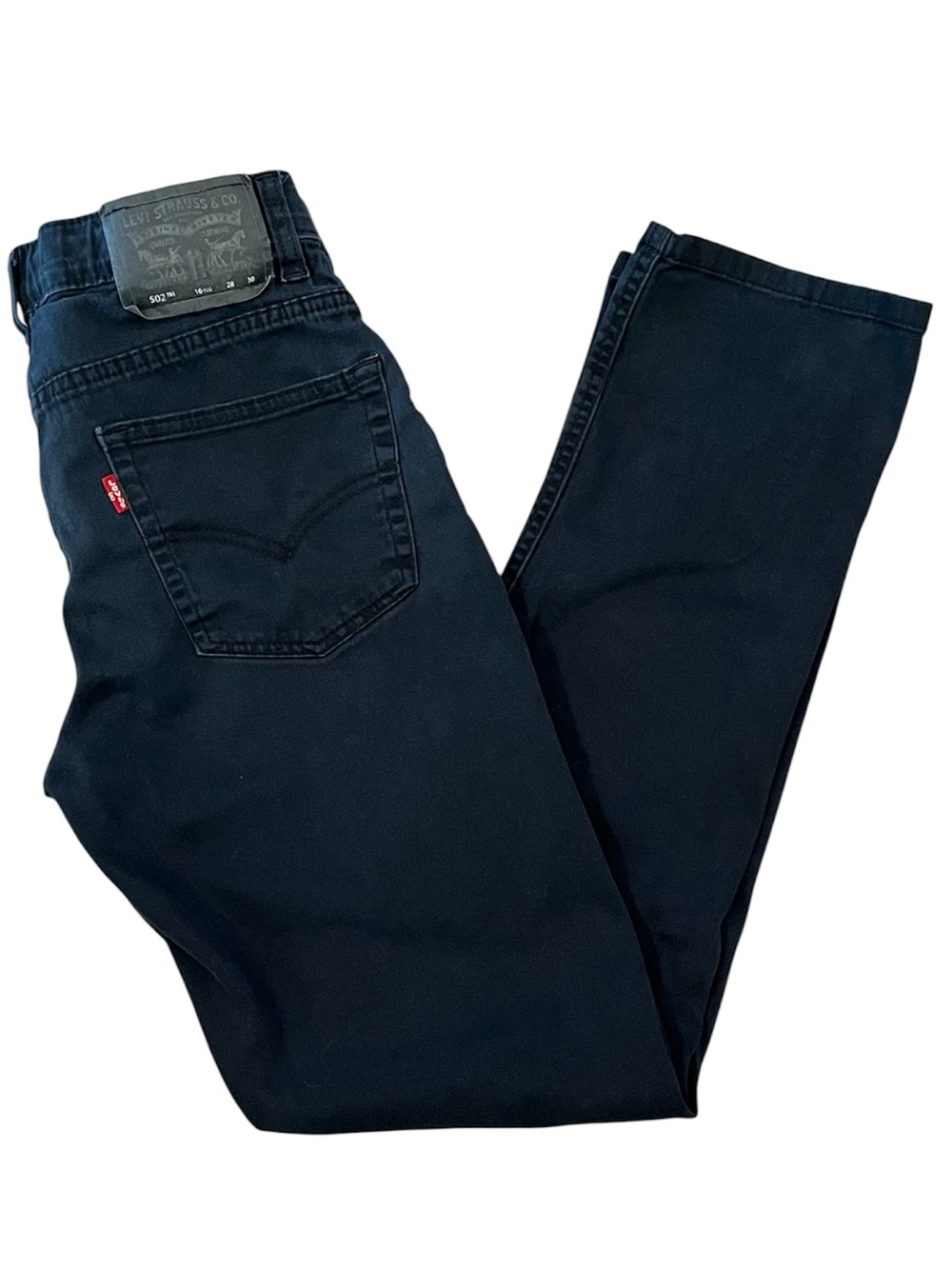 Levi’s | Boys 502 Black Regular Taper Stretch Jeans sz 16